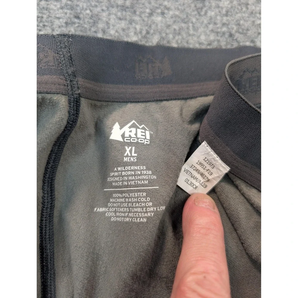 REI Co-op Long Johns Mens XL Gray‎ Thermal Base Layer Tagless Underwear Bottoms